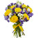 bouquet of yellow roses and irises. Egypt